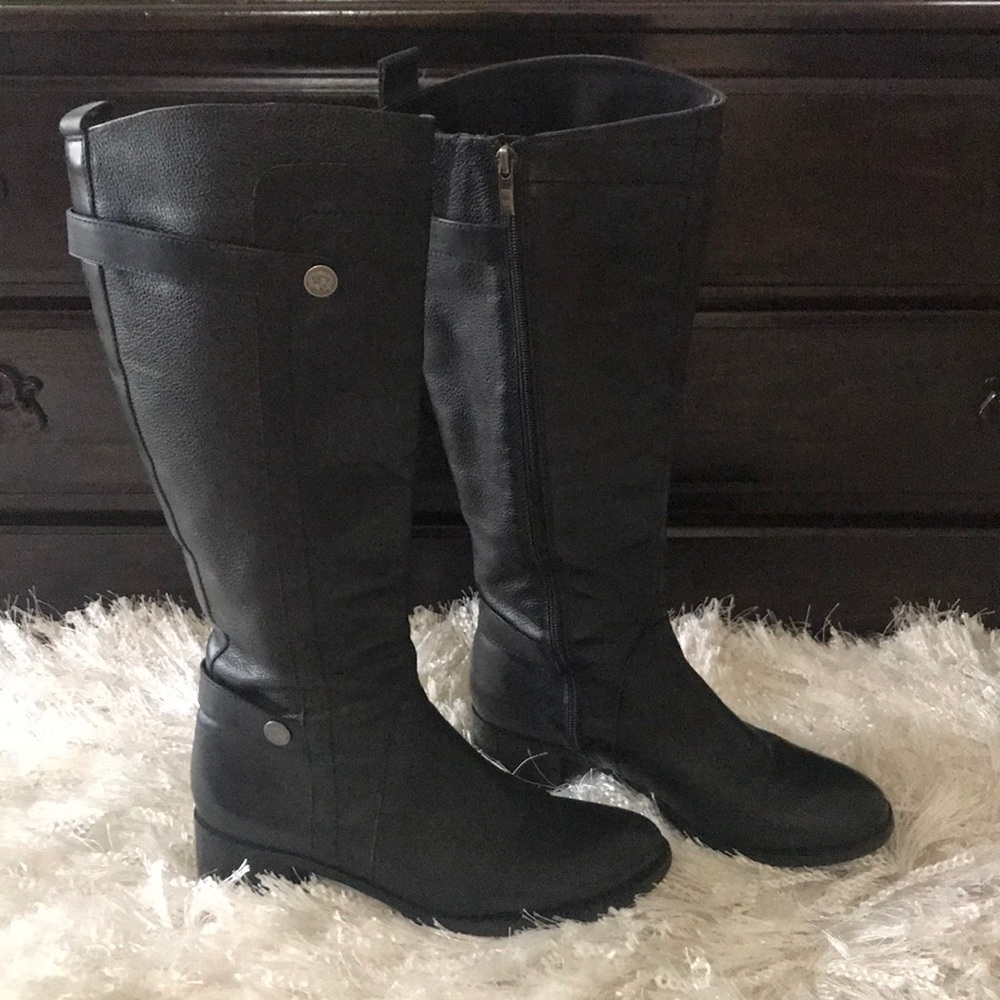 Franco Sarto tall leather boots Sz 7.5